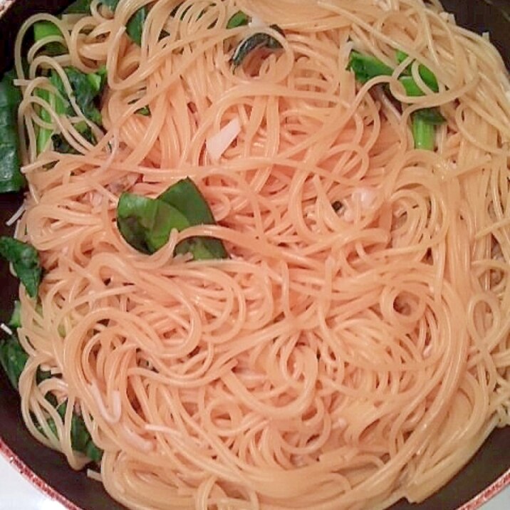 小松菜いかたらこパスタ